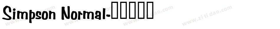 Simpson Normal字体转换